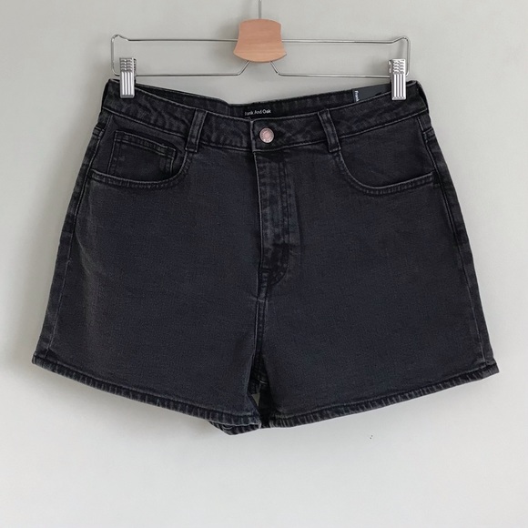 Frank & Oak Pants - Frank & Oak // The Stevie Good Cotton Jean Short in Washed Black